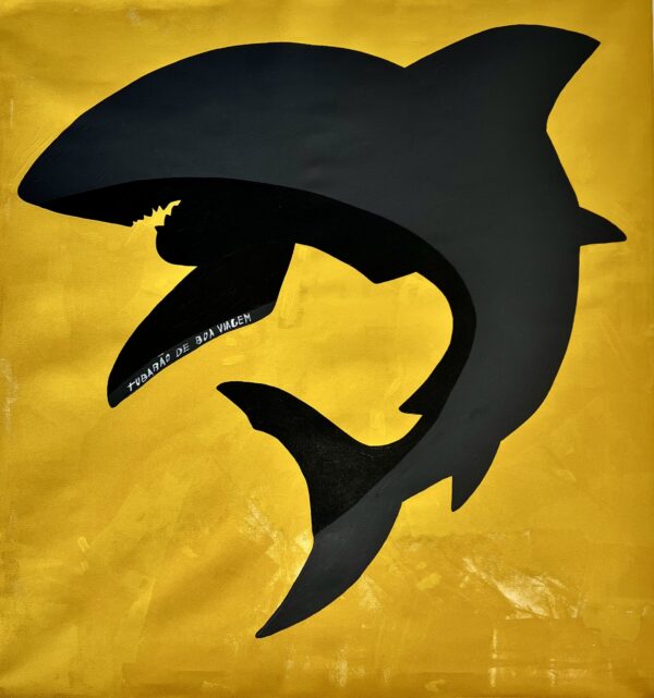 A obra Black Shark compõe a série Tubarões de Boa Viagem, uma criação exclusiva do artista sob a assinatura Paz.