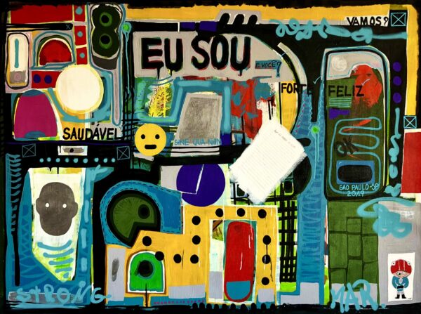 EU SOU é uma obra feita pelo artista plástico Alois Hunka sob sua assinatura Oslawansky. O Artista assina as peças com a palavra “OK”.